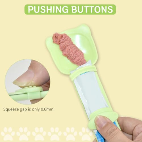 Qpets Cat Treat Feeding Spoon Pet Moist Treats Strips Feeding Spoon Food Grade Silicone BPA Free Cat Treats Feeding Spoon Portable Feeding Spoon for Soft /Moist Cat Treats Qpets Cat Treat Feeding Spoon Pet Moist Treats Strips Feeding Spoon Food Grade Silicone BPA Free Cat Treats Feeding Spoon Portable Feeding Spoon for Soft /Moist Cat Treats